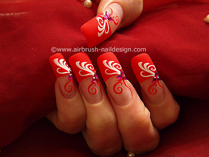 Nail design with airbrush - Airbrush Motive 022